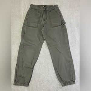 YMI Jeans USA Jogger Pants Adult 7/28 Gray Carpenter Loop Tapered Leg